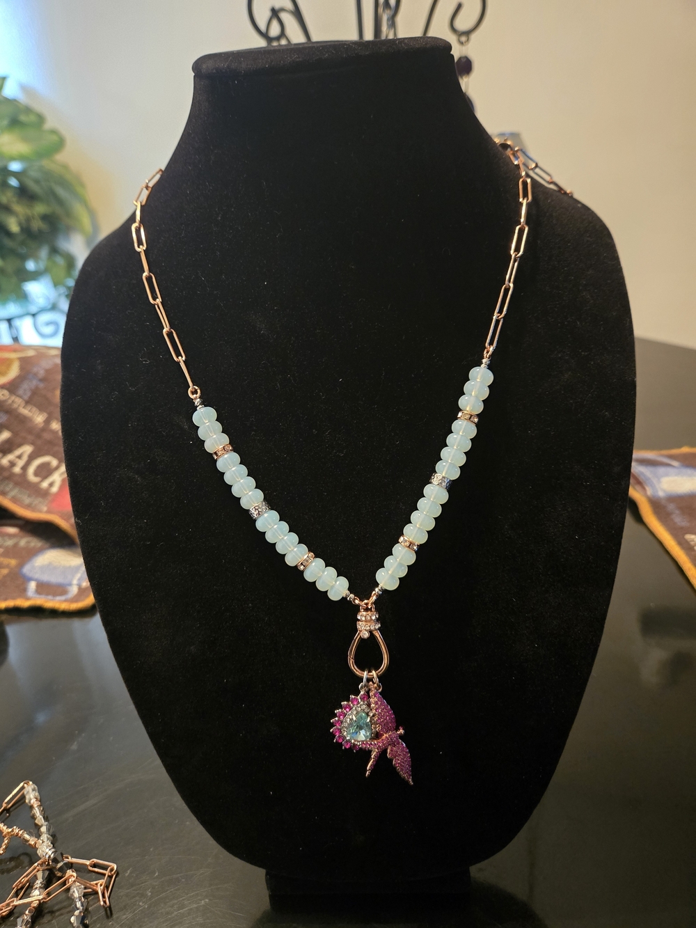 Bomb Party Pendant Necklace With Soaring Wings She Flies Silver Rose Gold RBP626